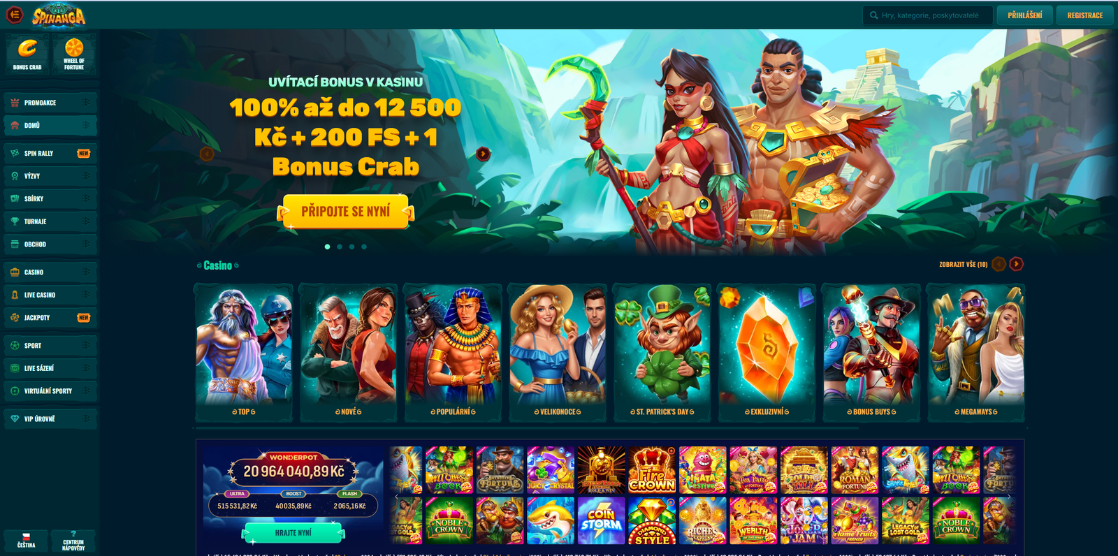 Spinanga – náhled kasina